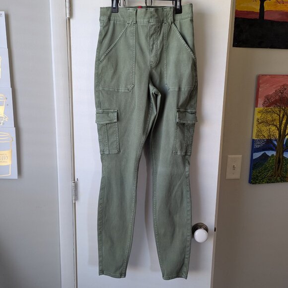 SPANX Pants - Spanx Army Green Cargo Pants Size Large Tall LT